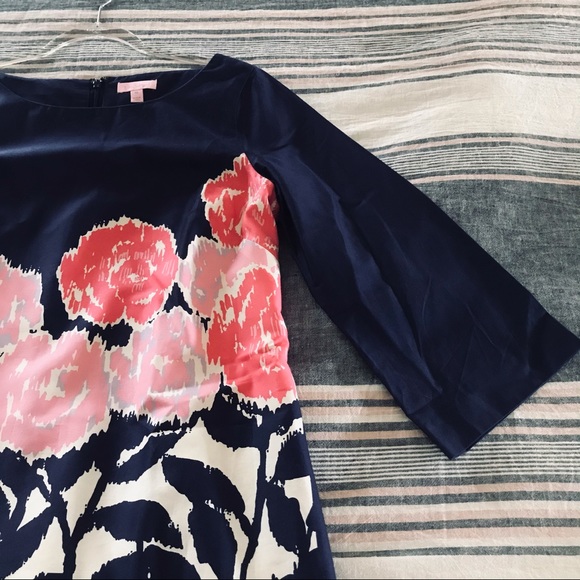 LILLY PULITZER | 12 | Navy/Coral Floral | Shift - Picture 10 of 12